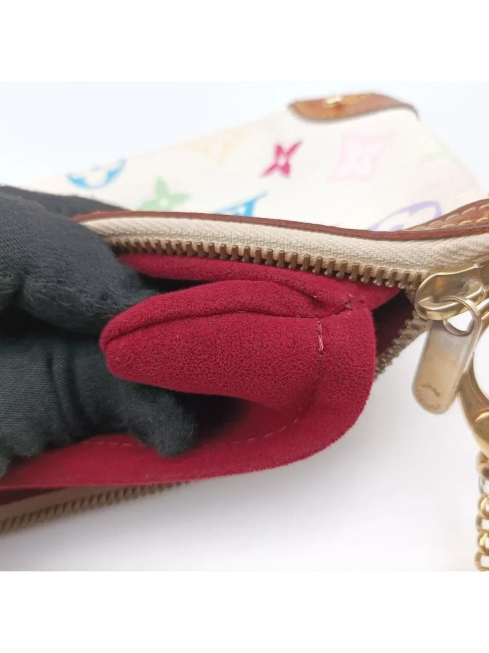 Louis Vuitton Pochette Mirror MM Blanc Monogram Multicolor Shoulder Bag